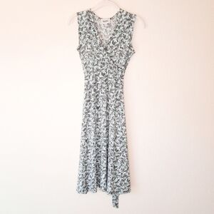 Leota Women Finnley Faux Wrap Sleeveless Jersey Dress XS